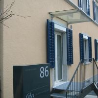 Raucherunterstand ZFV Muehlebachstrasse 86 Zuerich. 